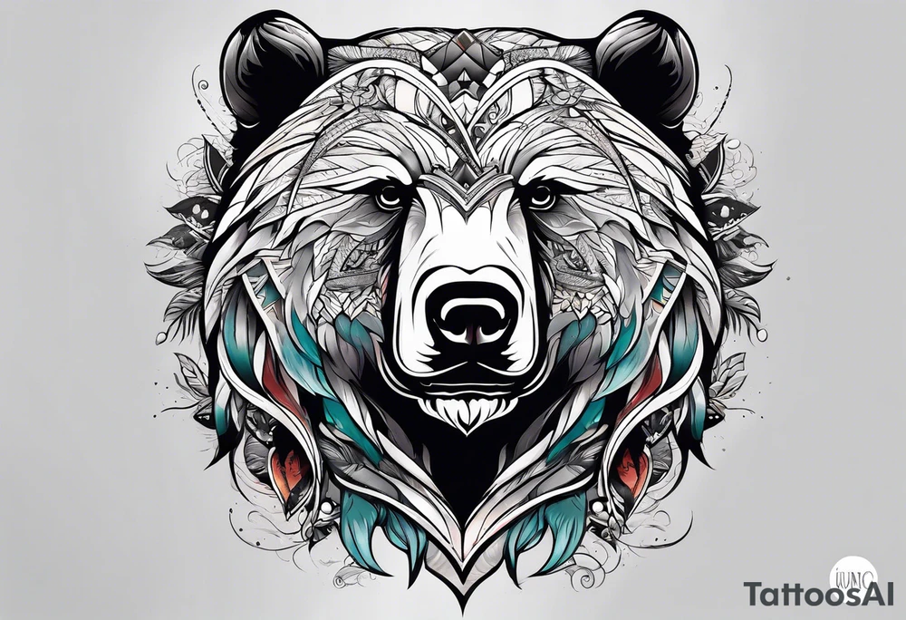 bear mountain tattoo idea