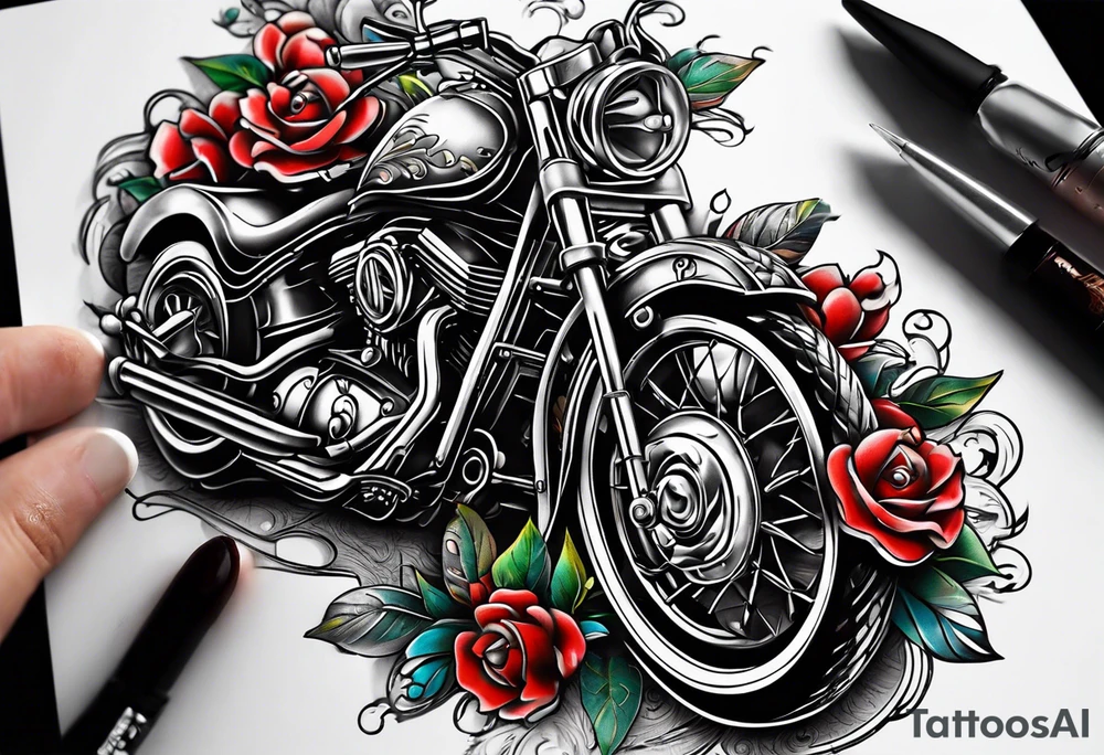 3 monete d’argento e un mazzo di carte bycicle si mescolano in un unico tattoo a tema prestigiazione tattoo idea