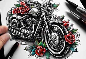 3 monete d’argento e un mazzo di carte bycicle si mescolano in un unico tattoo a tema prestigiazione tattoo idea