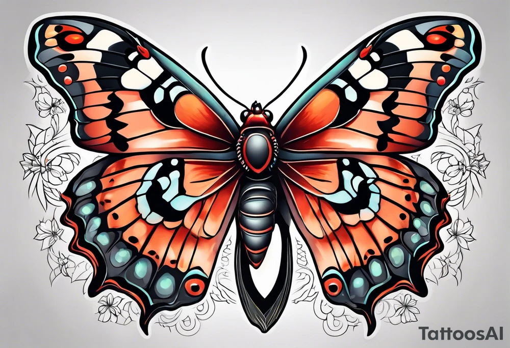Cecropia moth tattoo idea