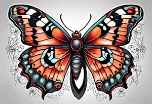 Cecropia moth tattoo idea