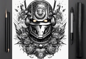 Robotic Cyber criminal tattoo idea