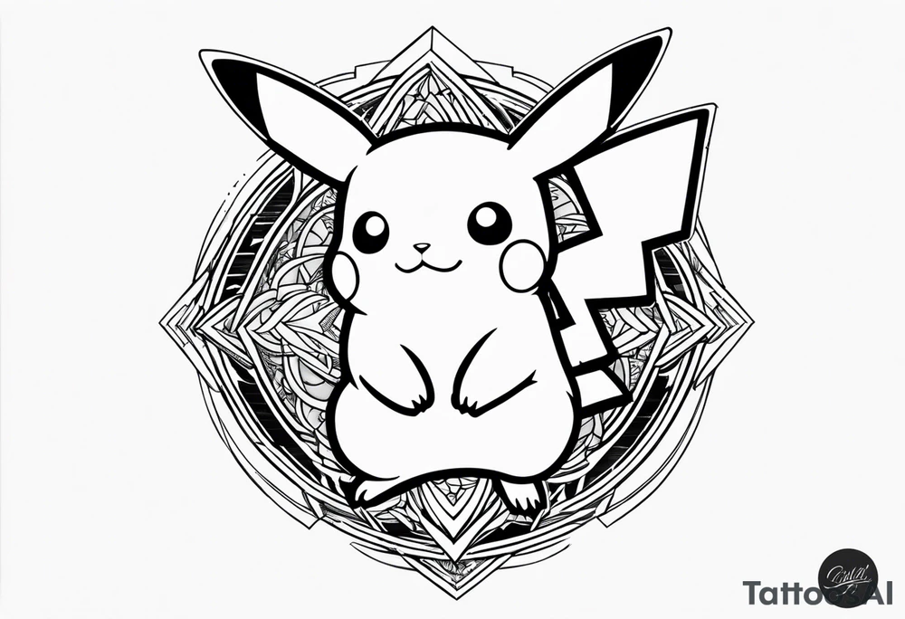 Pikachu tattoo idea