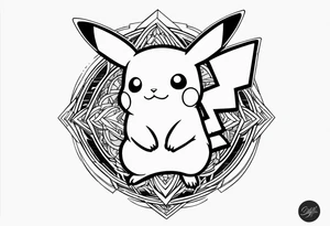 Pikachu tattoo idea
