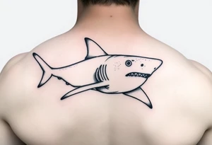 realistic hammerhead shark tattoo idea