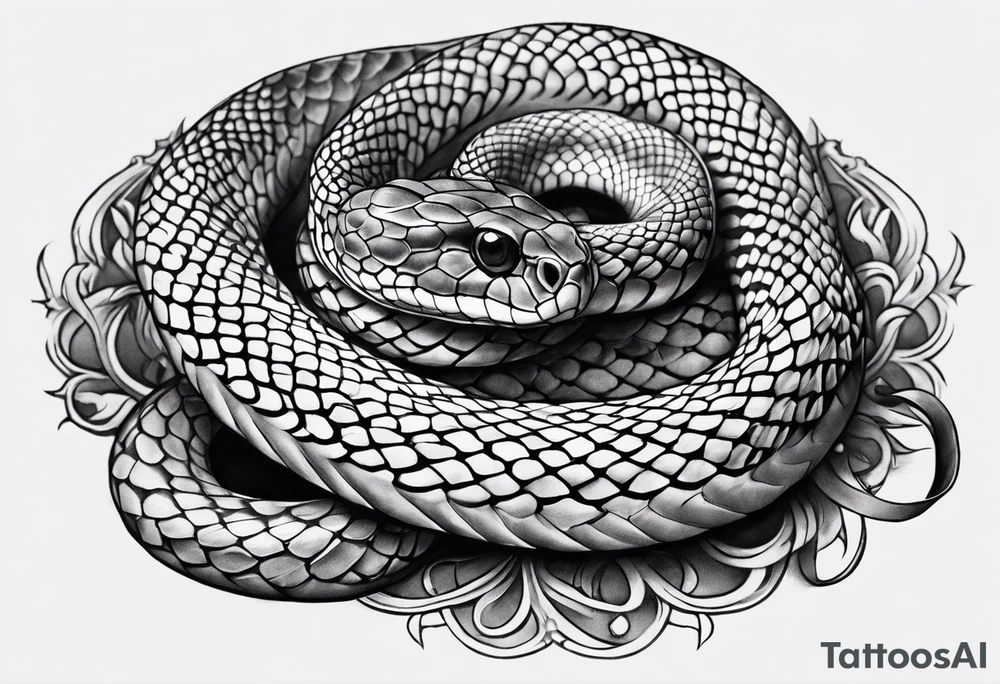 Little snake tattoo idea