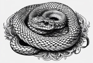 Little snake tattoo idea