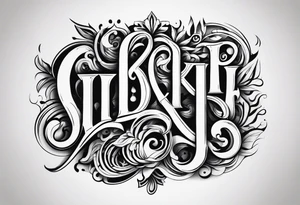 letters GDKP tattoo idea