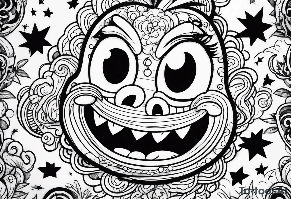 Scary Nickelodeon tattoo idea