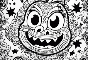 Scary Nickelodeon tattoo idea