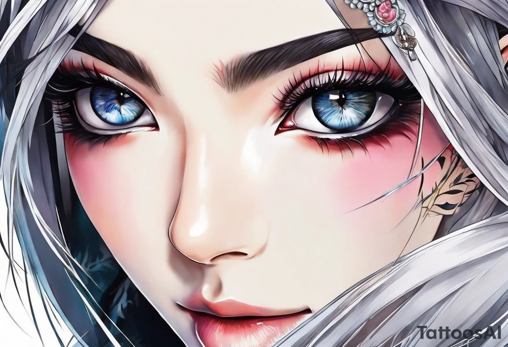 Byakugan eyes tattoo idea