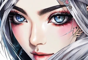 Byakugan eyes tattoo idea