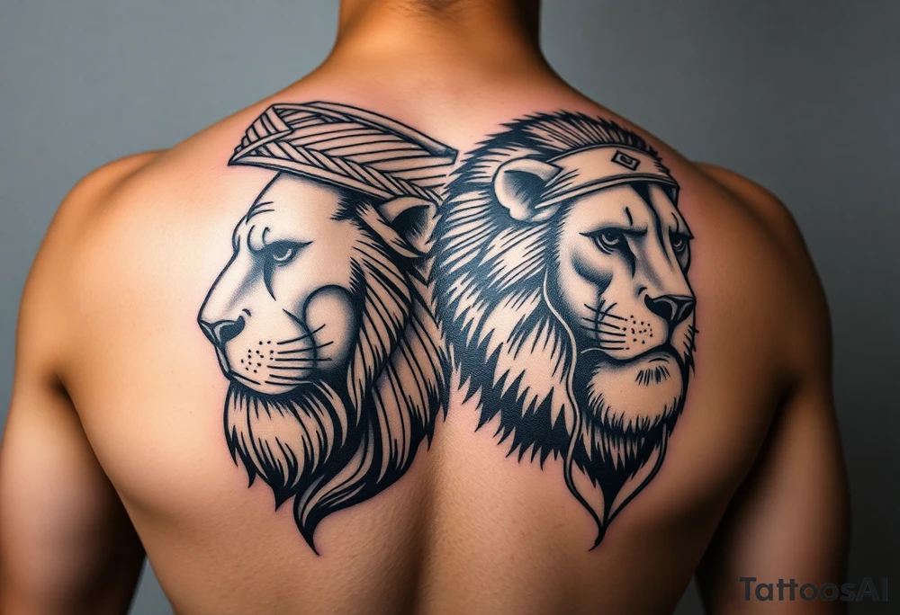first off all can u get me a picture of imam ali and a lion on on one side and imam ali on the other side make sure u get the pictures from google on the whole back from up to down tattoo idea