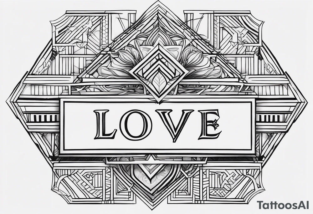 A simple tattoo that says “love yourz” with a cross incorporated tattoo idea