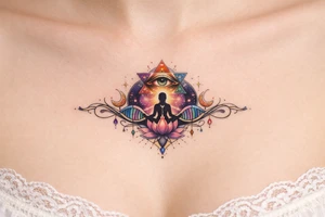 dna comciousness higher self awakening under boob tattoo tattoo idea