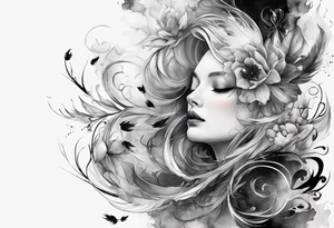 smoke pattern tattoo idea
