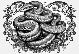 Snake in a tree 
 if I cannot bed the will of heaven, then I shall move hell tattoo idea