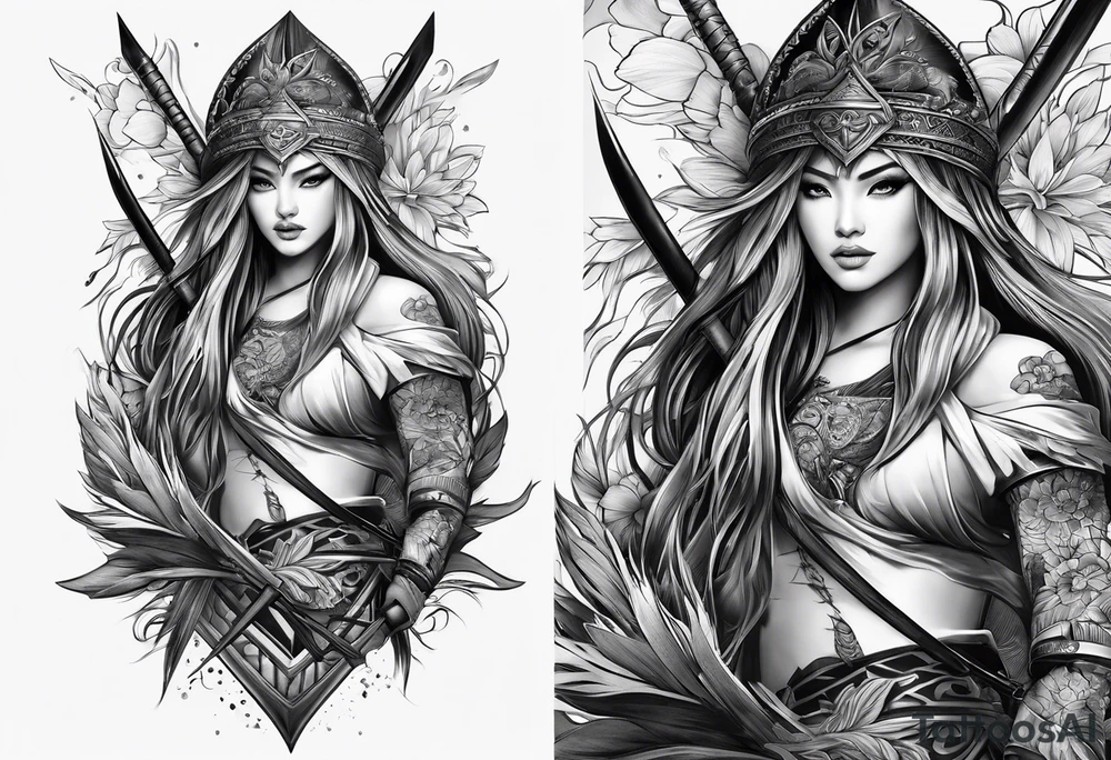 Spear tattoo idea