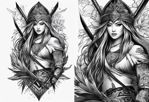 Spear tattoo idea