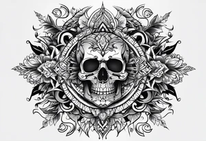 Konzept Tattoo, no skulls, no flames tattoo idea
