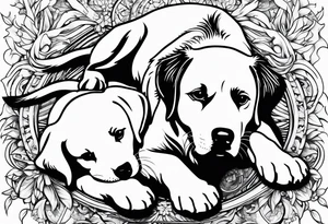 Dog fucking cat tattoo idea