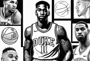 duke men’s basketball tattoo idea