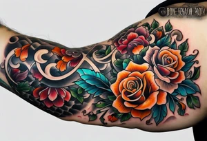 bone that fills entire arm from shoulder to fingers tattoo idea