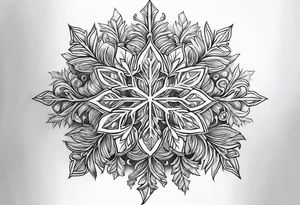 snowflakes tattoo idea