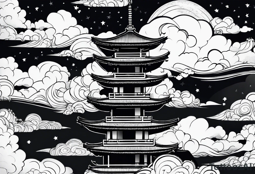 Clouds sleeve tattoo idea