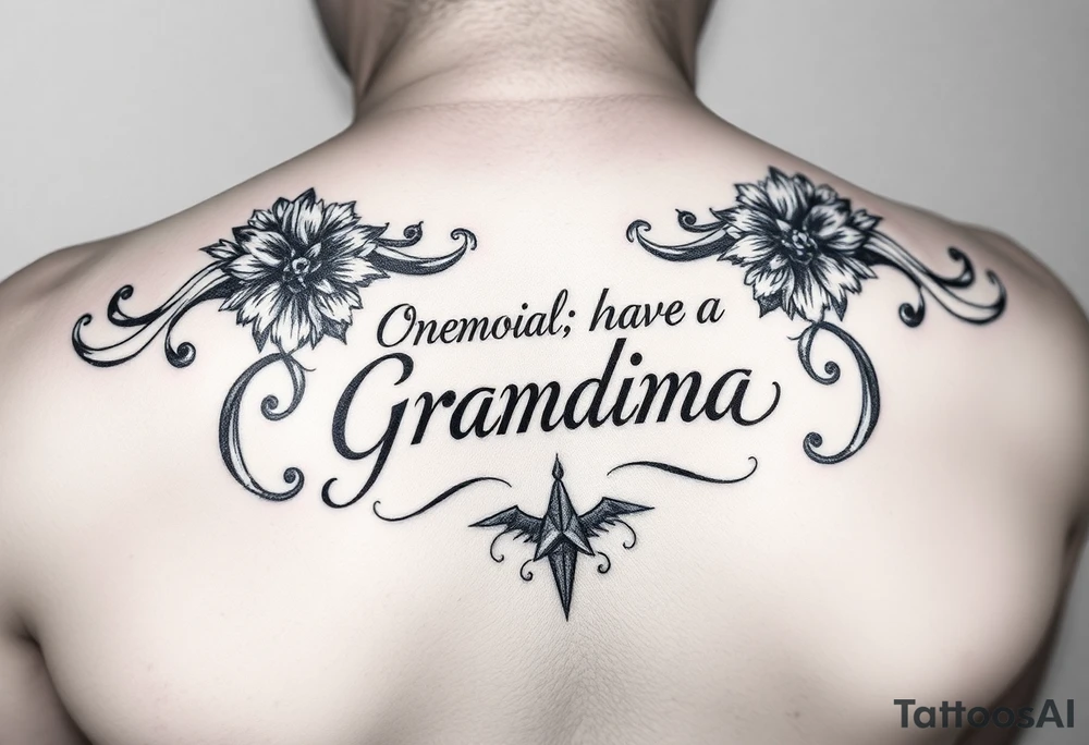 Memorial for grandma who loved gambling tattoo idea