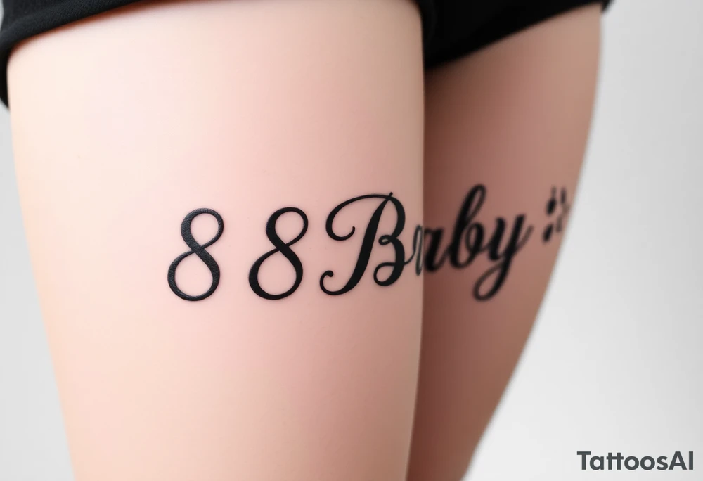 88Baby tattoo idea