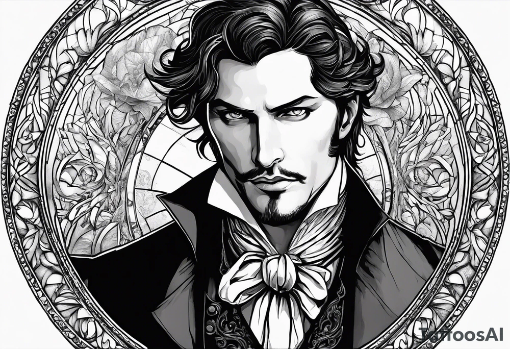 Symbolic of Count of Monte Cristo, Edmond Dantes, Transformation, Intellect, Cunning tattoo idea