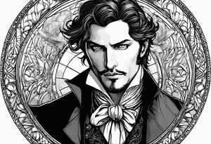 Symbolic of Count of Monte Cristo, Edmond Dantes, Transformation, Intellect, Cunning tattoo idea