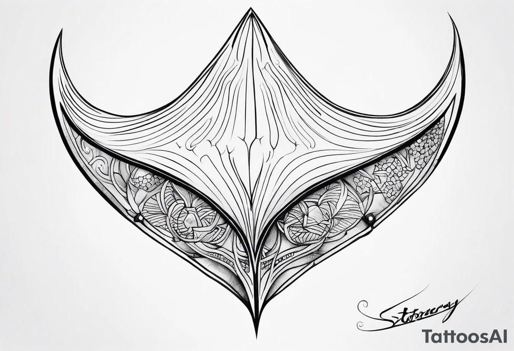 stingray with tatts tattoo idea