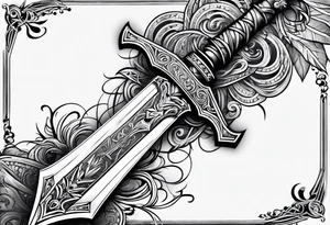 sword consistency tattoo idea