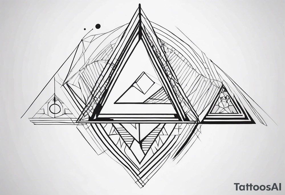 arara with small details, triangle and square forms tattoo idea arara with small details, triangle and square forms tattoo idea