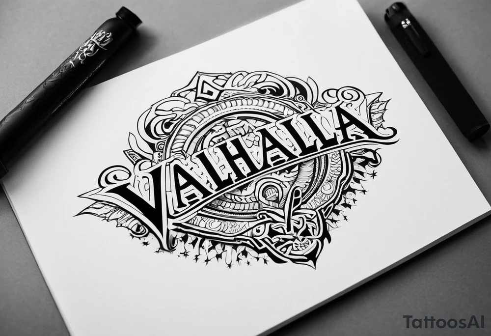 Valhalla tattoo idea