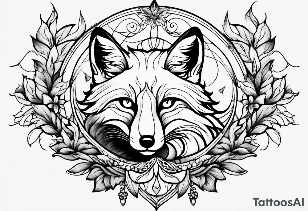 Fox falling tattoo idea
