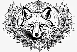 Fox falling tattoo idea
