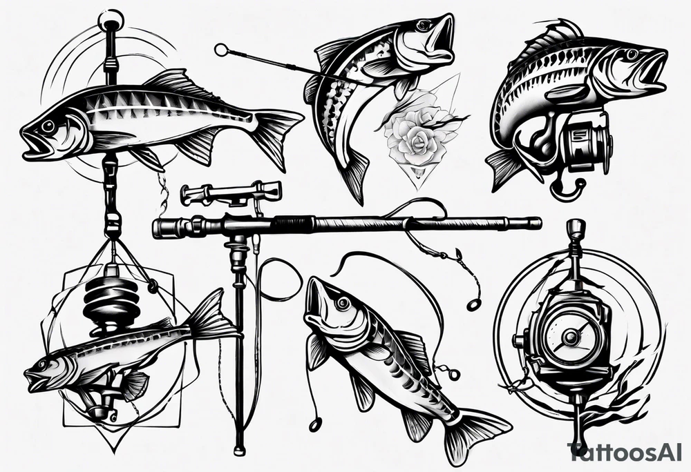 Fishing pole tattoo idea