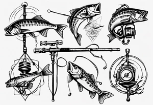 Fishing pole tattoo idea