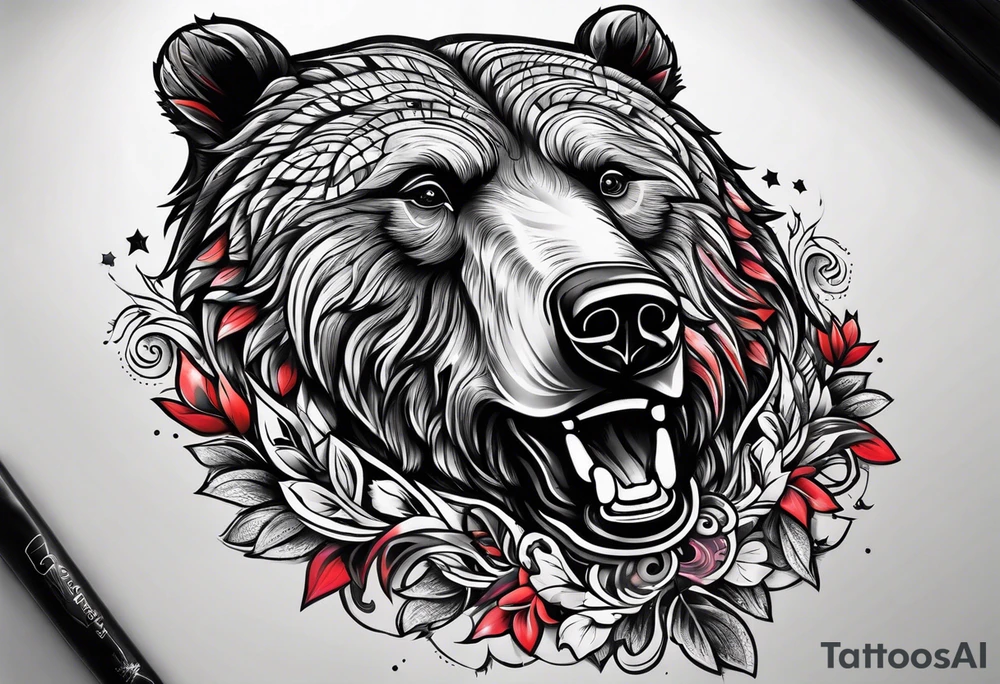 Dancing bear tattoo idea