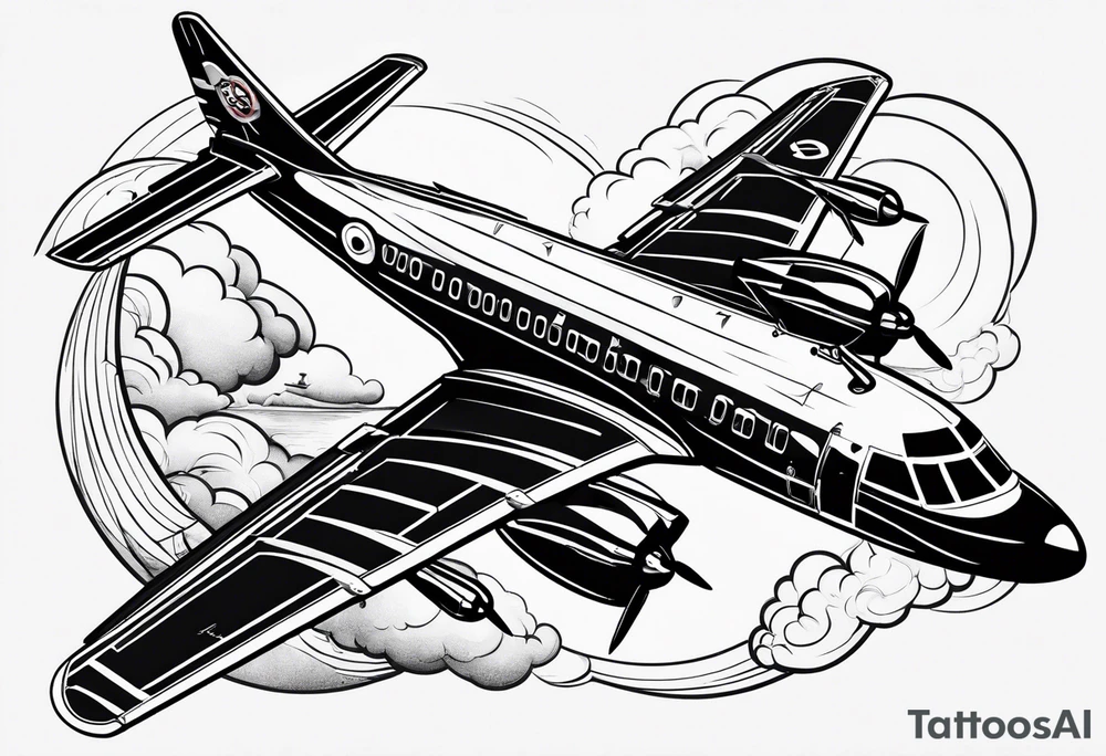 bomb from a plane tattoo idea