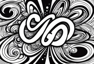 The words “Even If” and infinity symbol tattoo idea