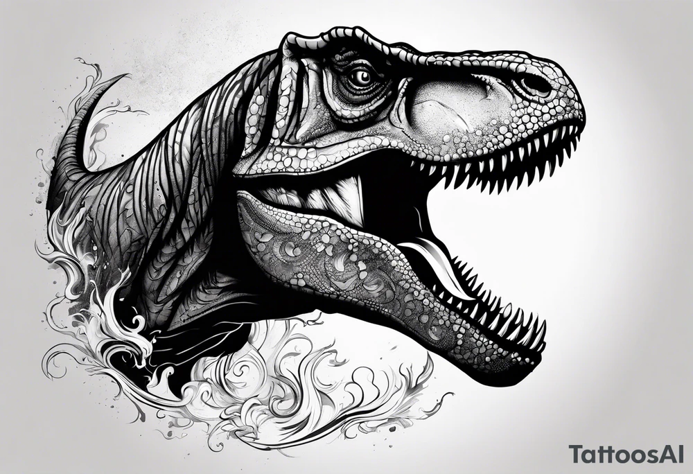 t rex tattoo idea