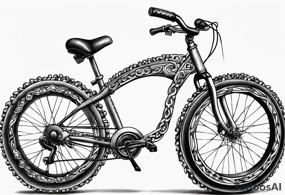 bicycle chain tattoo idea