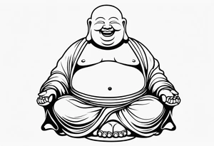 laughing Buddha tattoo idea