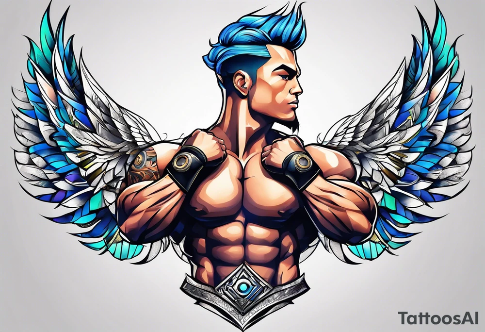 Bodybuilding tattoo idea