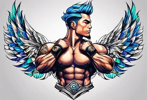 Bodybuilding tattoo idea