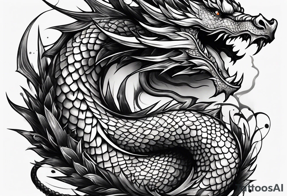 forearm dragon tattoo tattoo idea